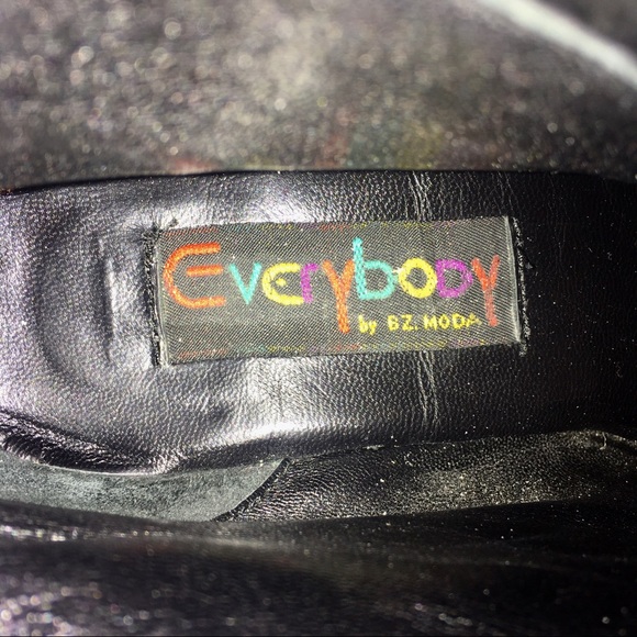 EVERYBODY Leather By B.Z Moda Women's Smooth Black Pull-On Shoes Size 37 Euro - Picture 10 of 12